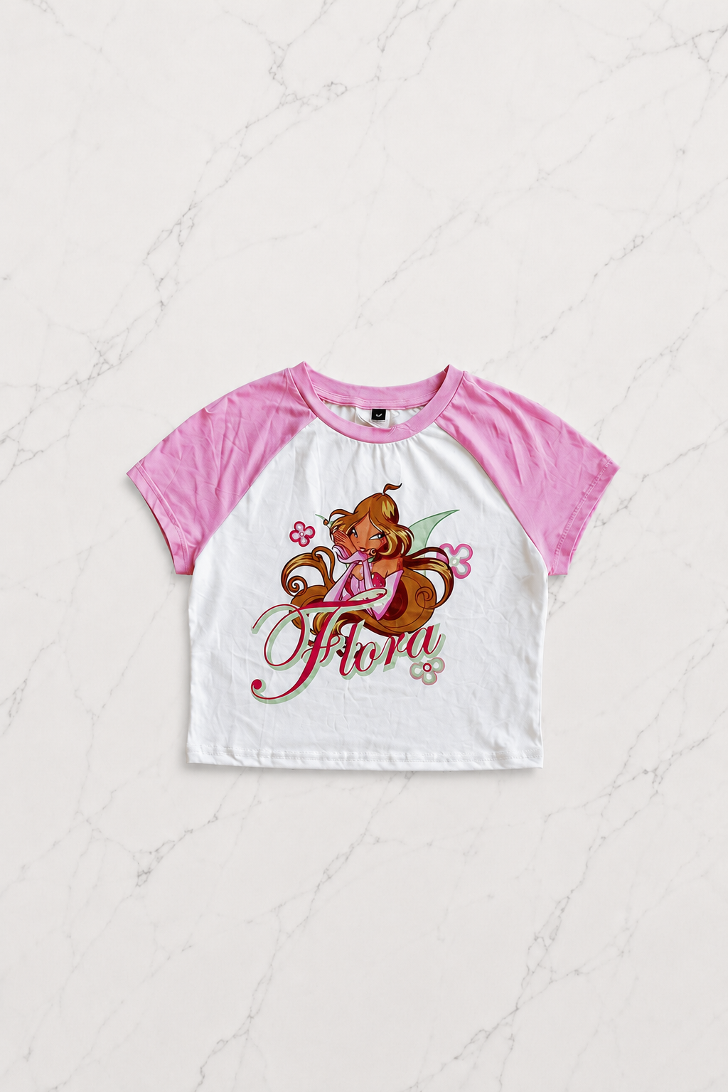 Flora Pembe Şort T-shirt Takım