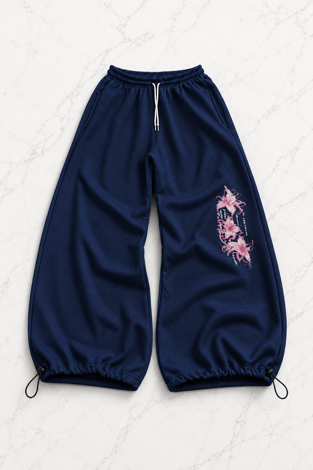 Flower Baggy Kalıp Unisex Eşofman Altı