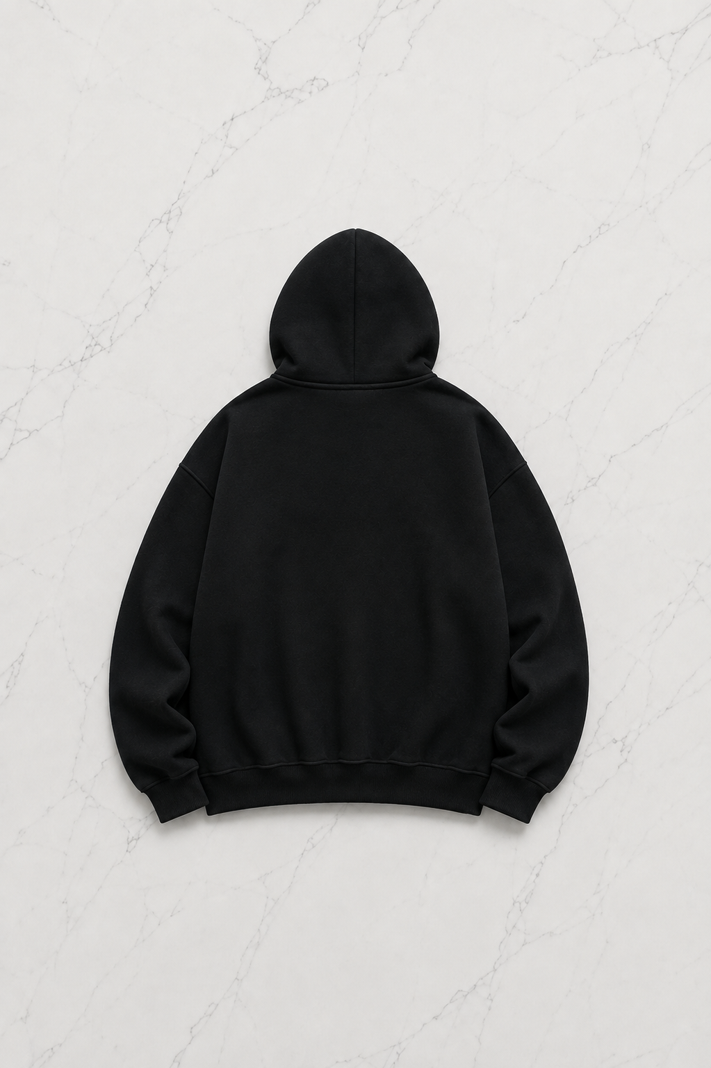 Gofeel Baskılı Premium Oversize Siyah Unisex Hoodie