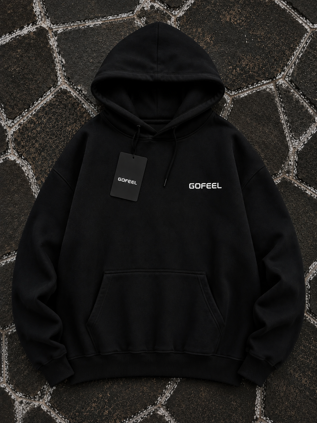 Gofeel Baskılı Premium Oversize Unisex Hoodie