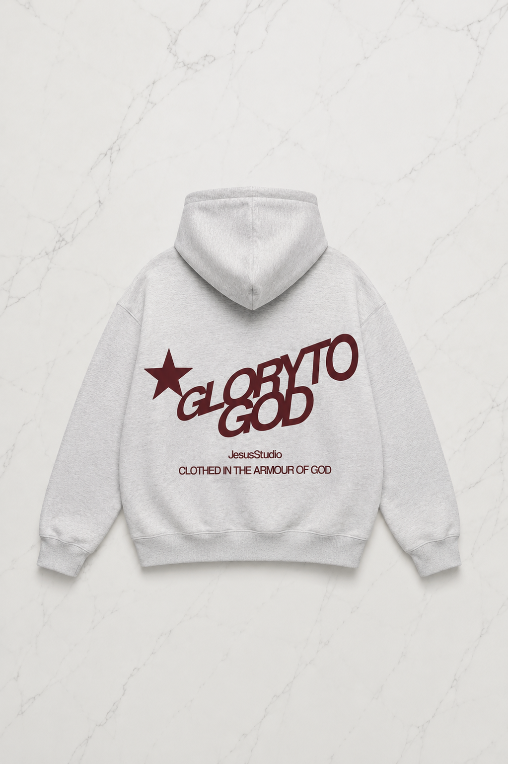 Grey Sırt Gloryto God Sweatshirt