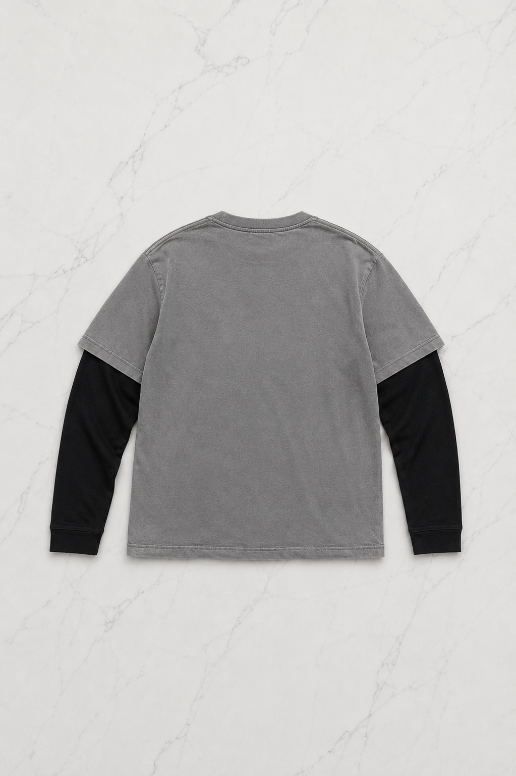 Gri Wing & Shield Gotik Siyah Kollu Unisex Sweatshirt