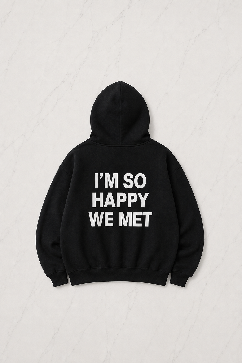 Happy to Met Sevgililer Günü Özel Oversize Sweatshirt