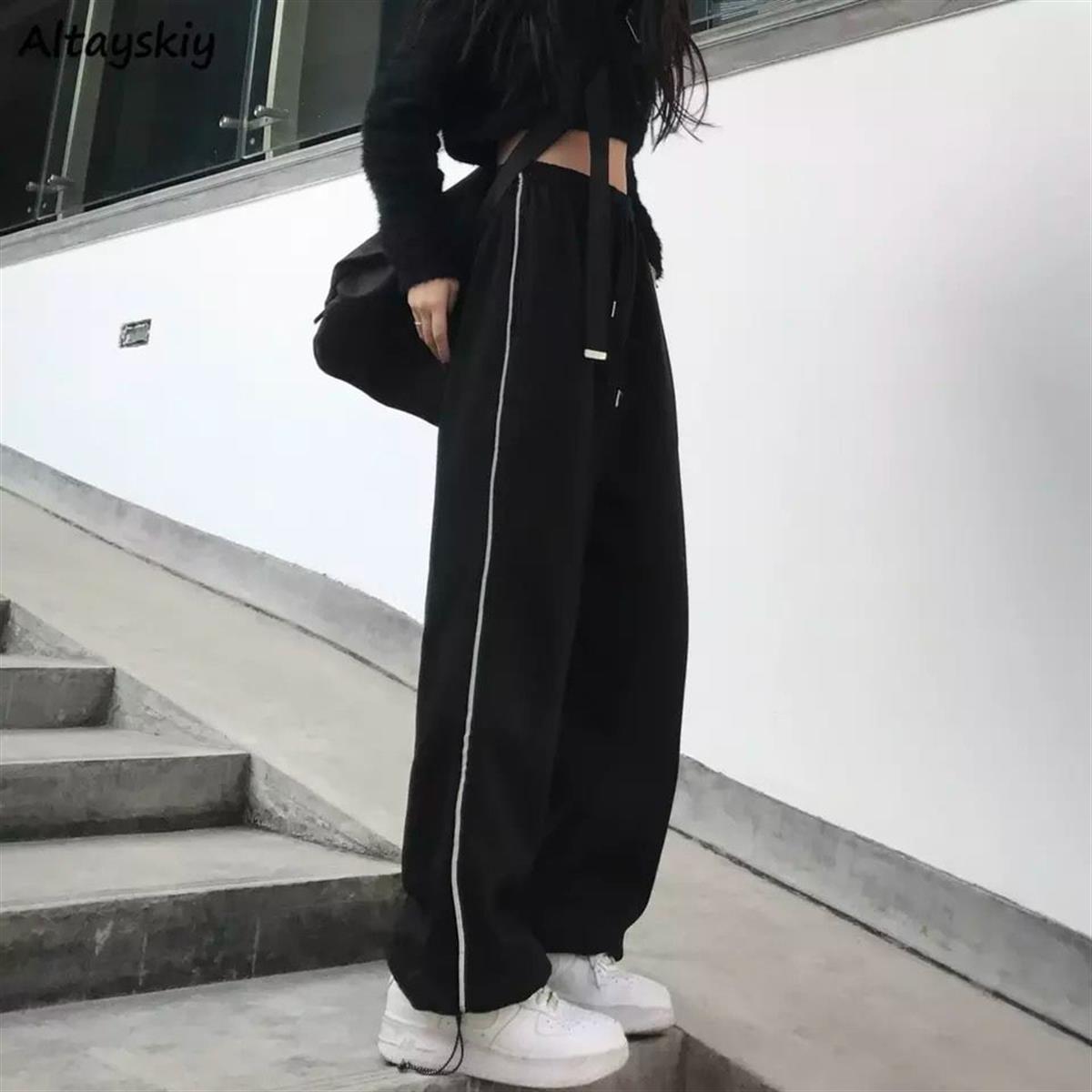 Harajuku Zip Detail Black Tracksuit Siyah Oversize Pantolon