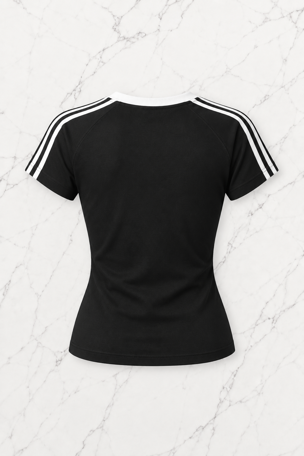 Hello Kitty Baskılı Şeritli Bluz Body Crop