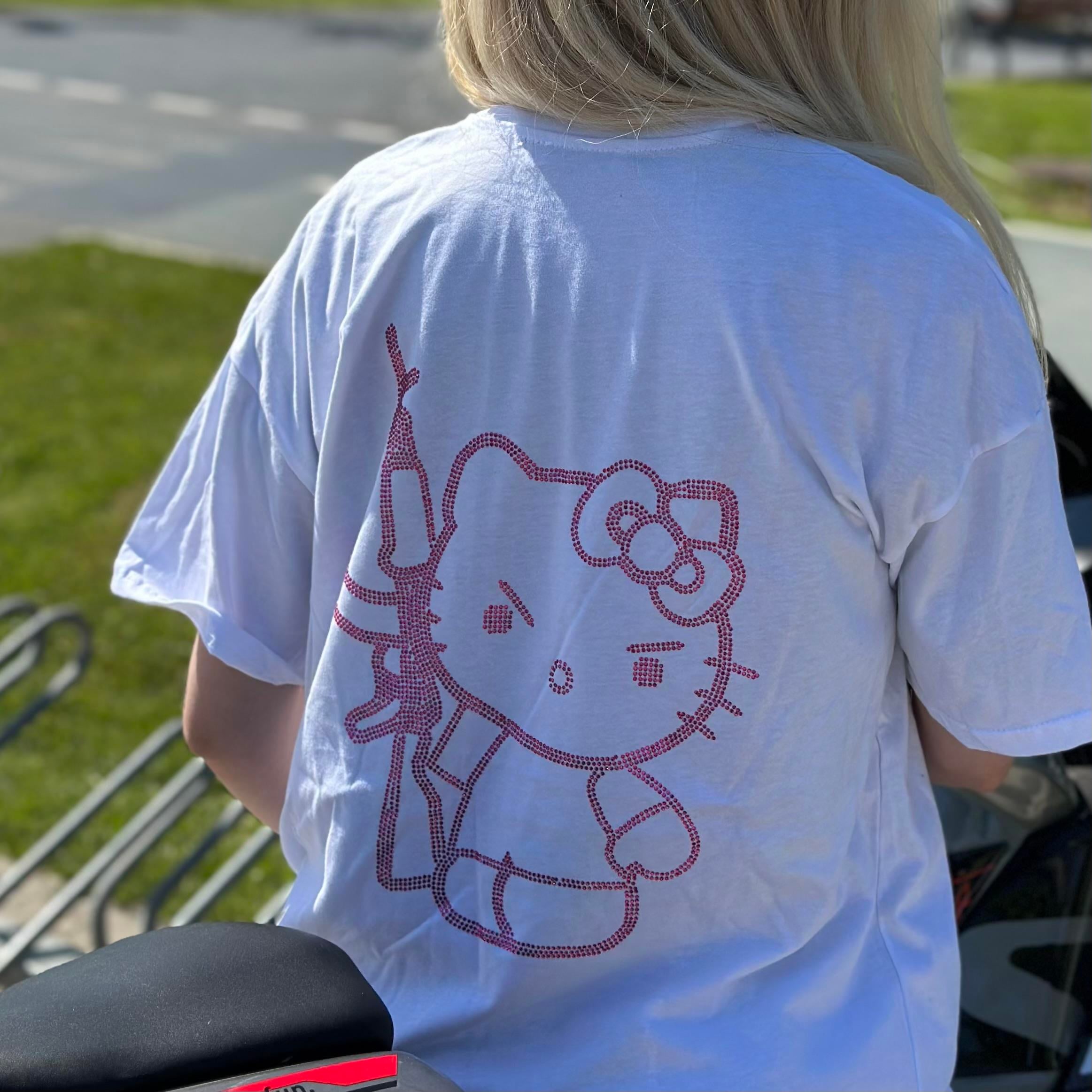 Hello Kitty Beyaz Oversize T-shirt