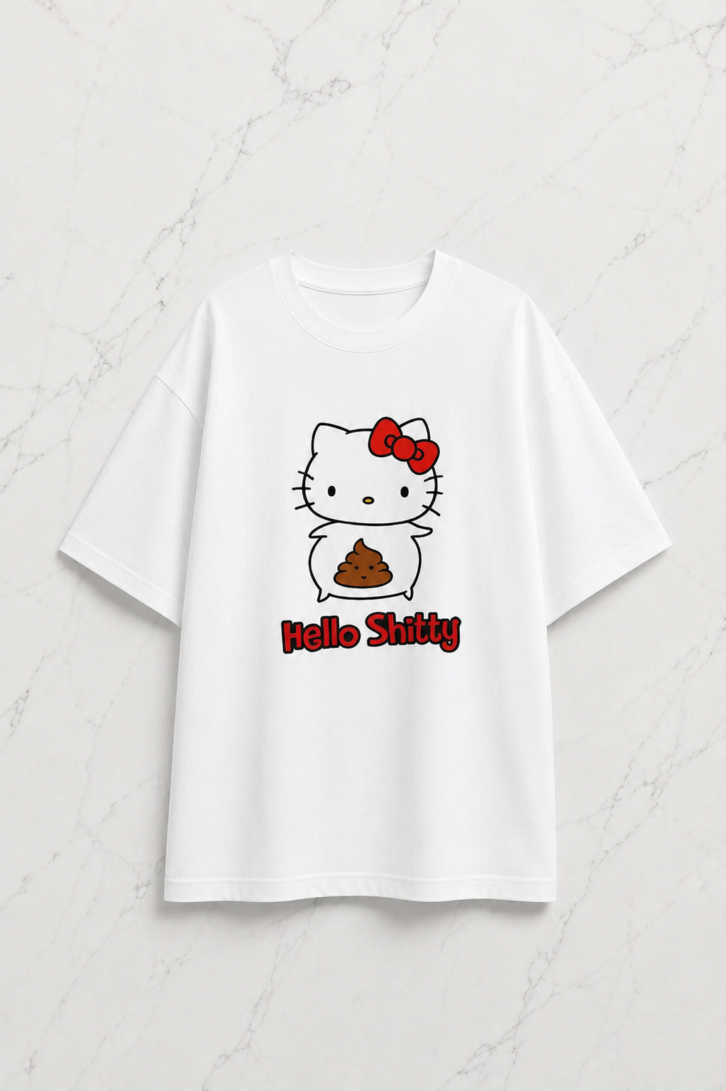 (Kadın) Hello Shitty Oversize Unisex T-shirt