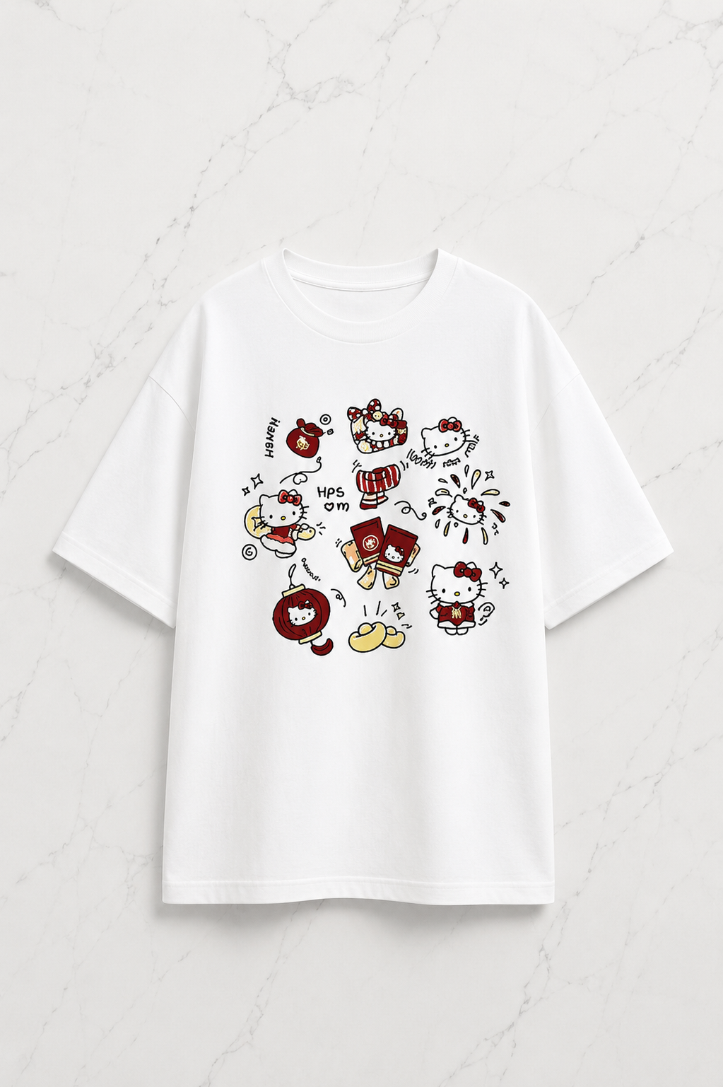 (Kadın) Hps M0M Oversize Unisex T-shirt
