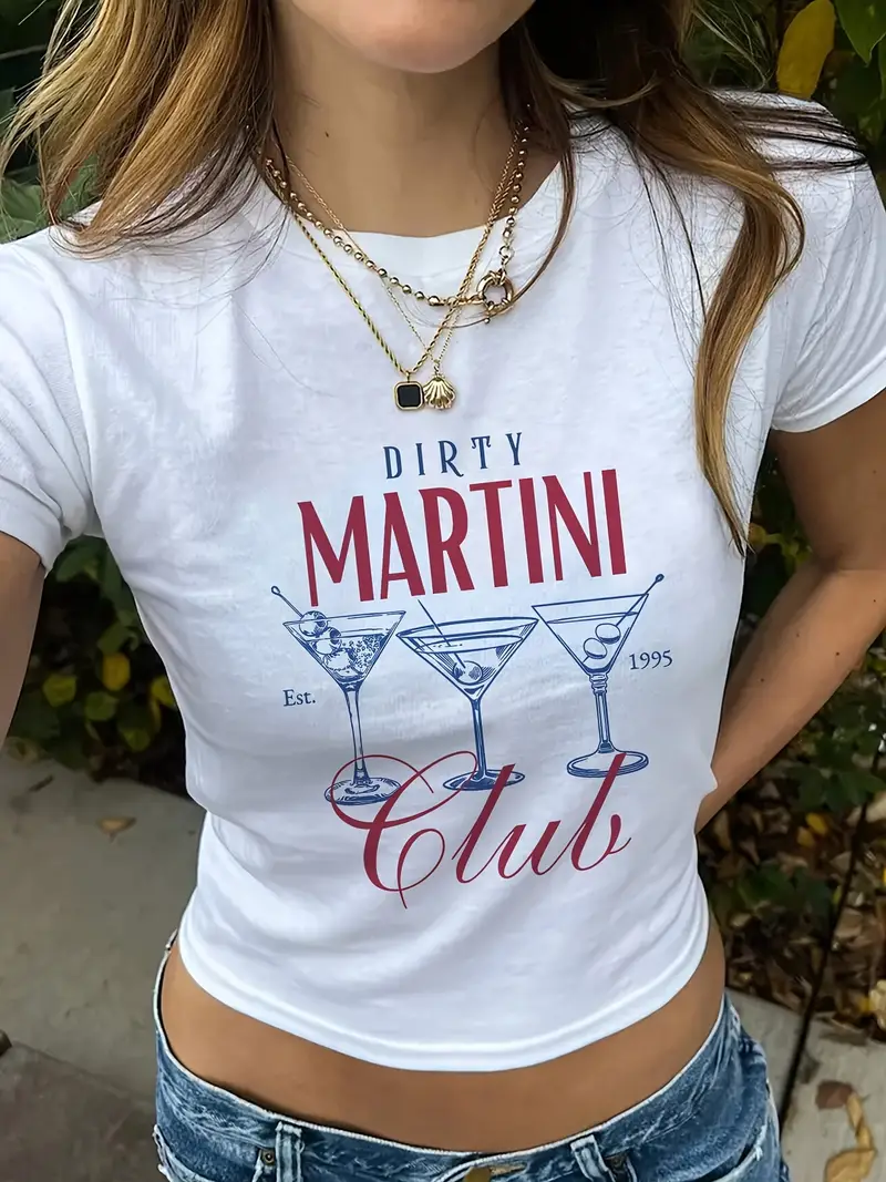 Kemer Boy Dırty Martını Baskılı Crop Bluz