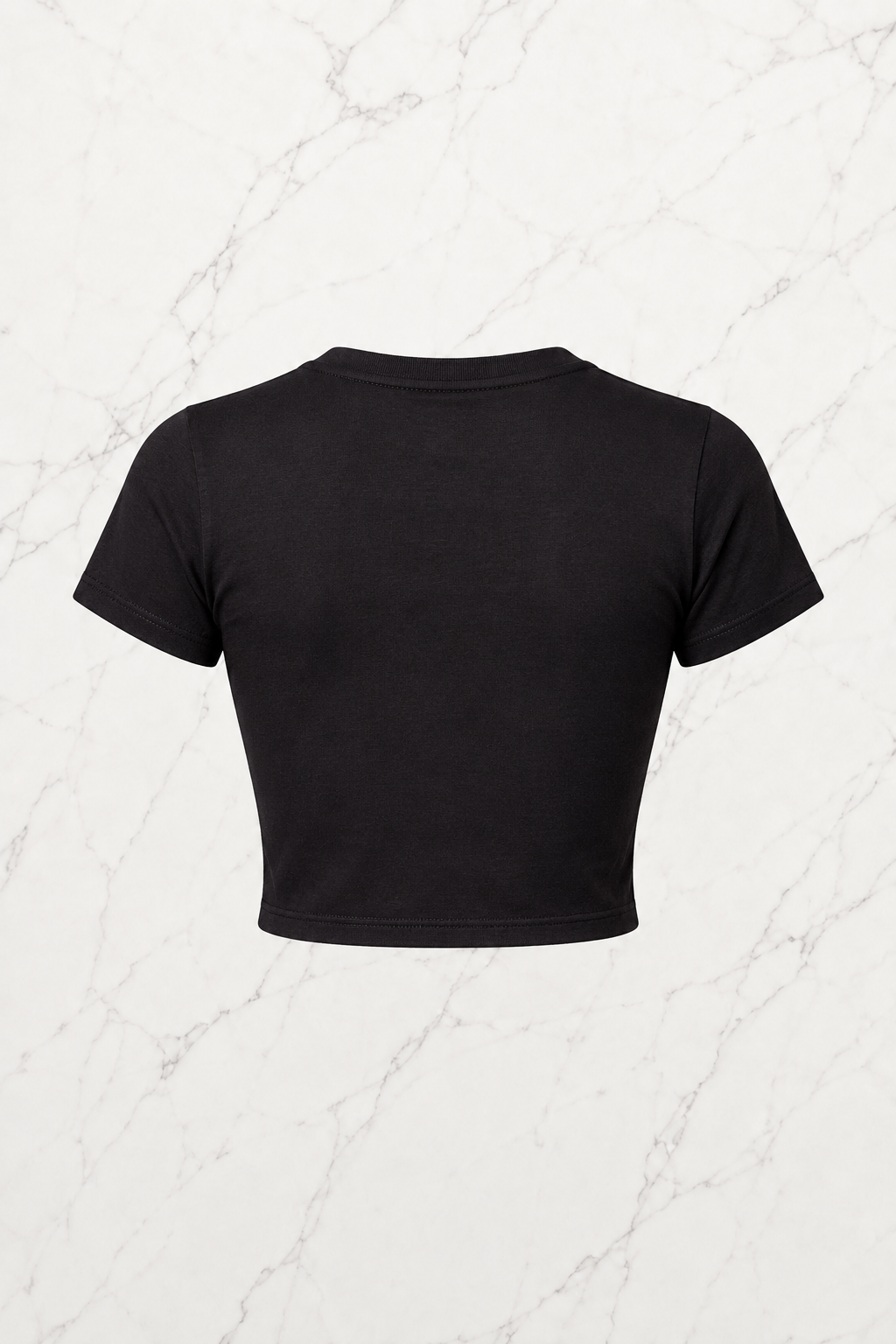 Kemer Boy Fiorucci Tops Baskılı Crop Bluz