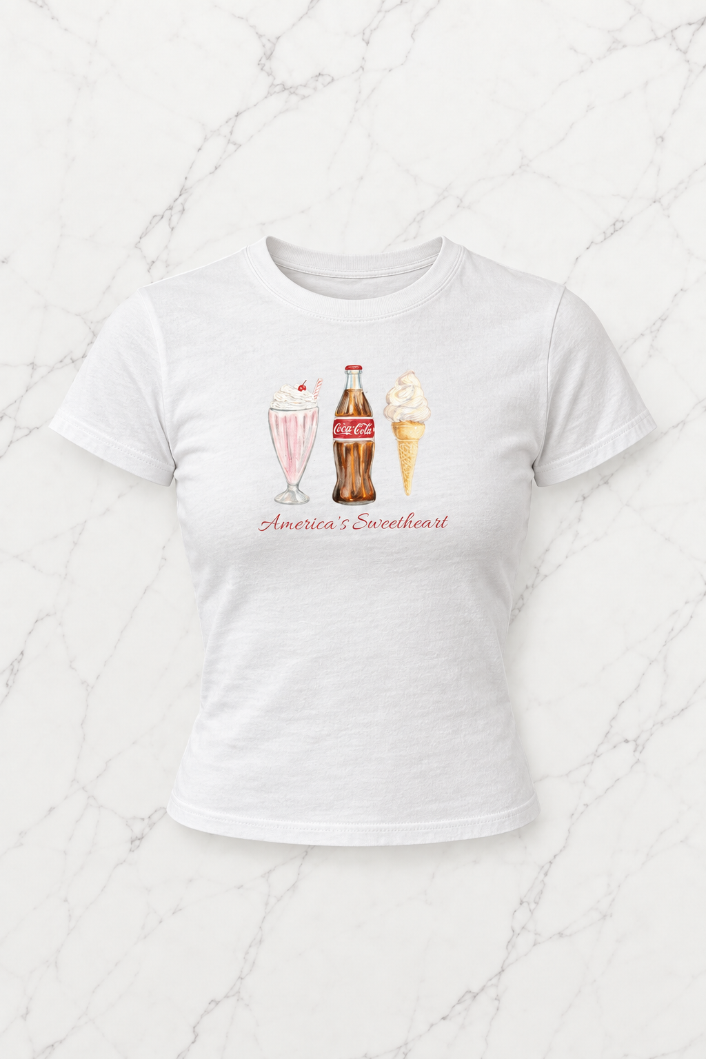 Kemer Boy Sweetheart Baskılı Crop Bluz