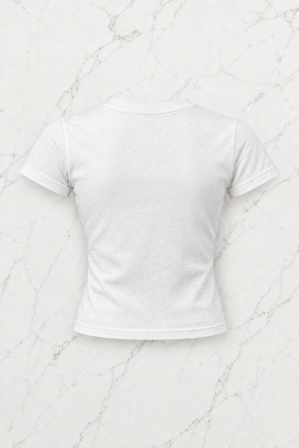Kemer Boy Sweetheart Baskılı Crop Bluz