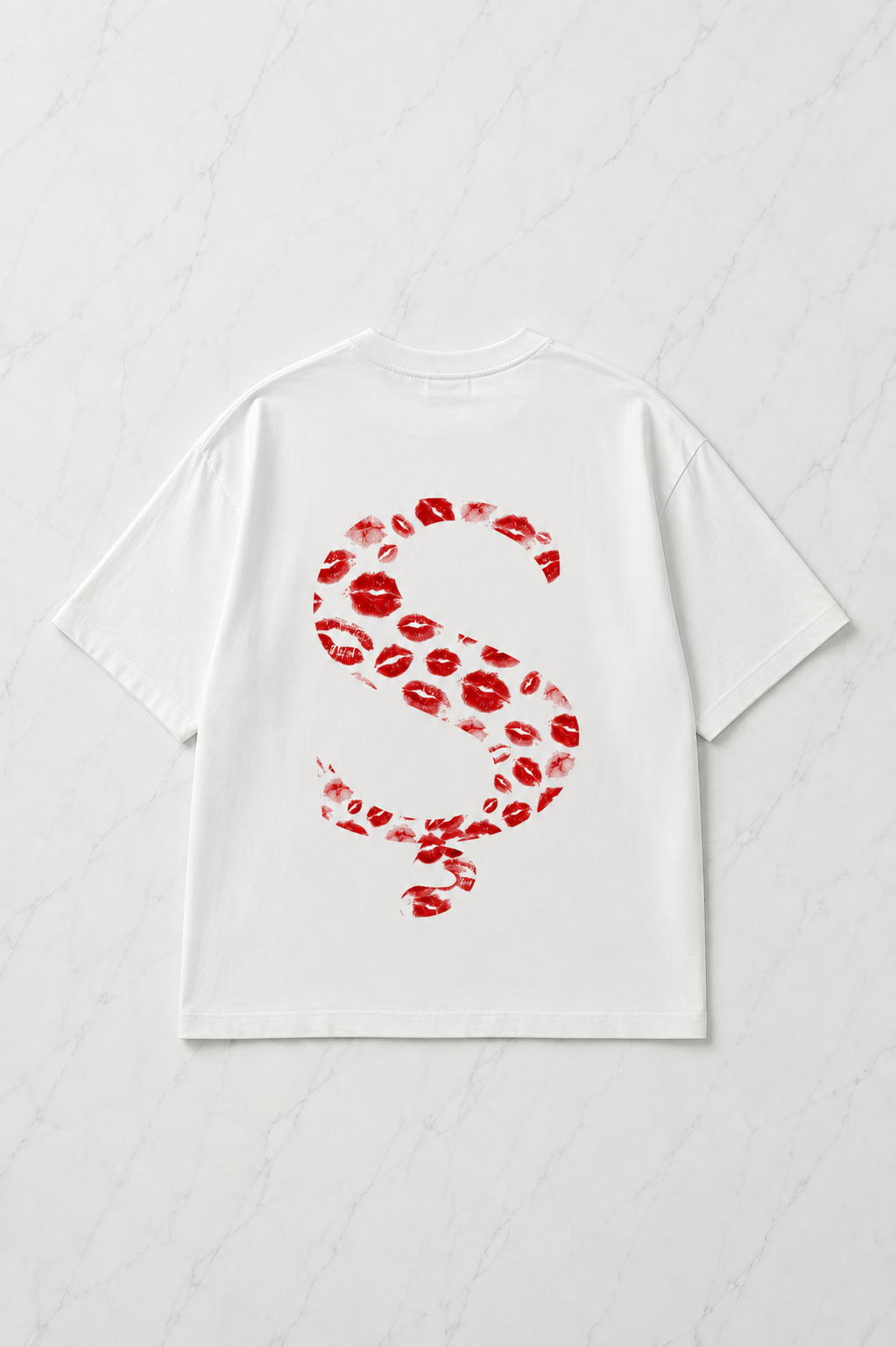 Kiss Design Ş Harfi Oversize T-shirt