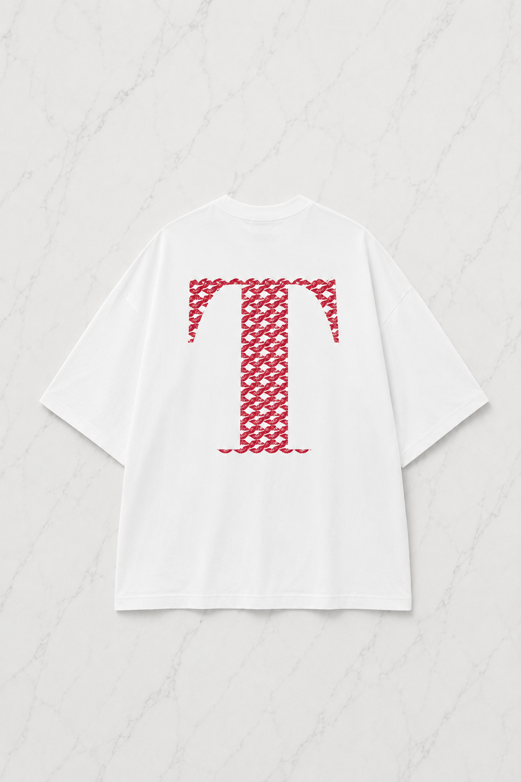 Kiss Design T Harfi Oversize T-shirt