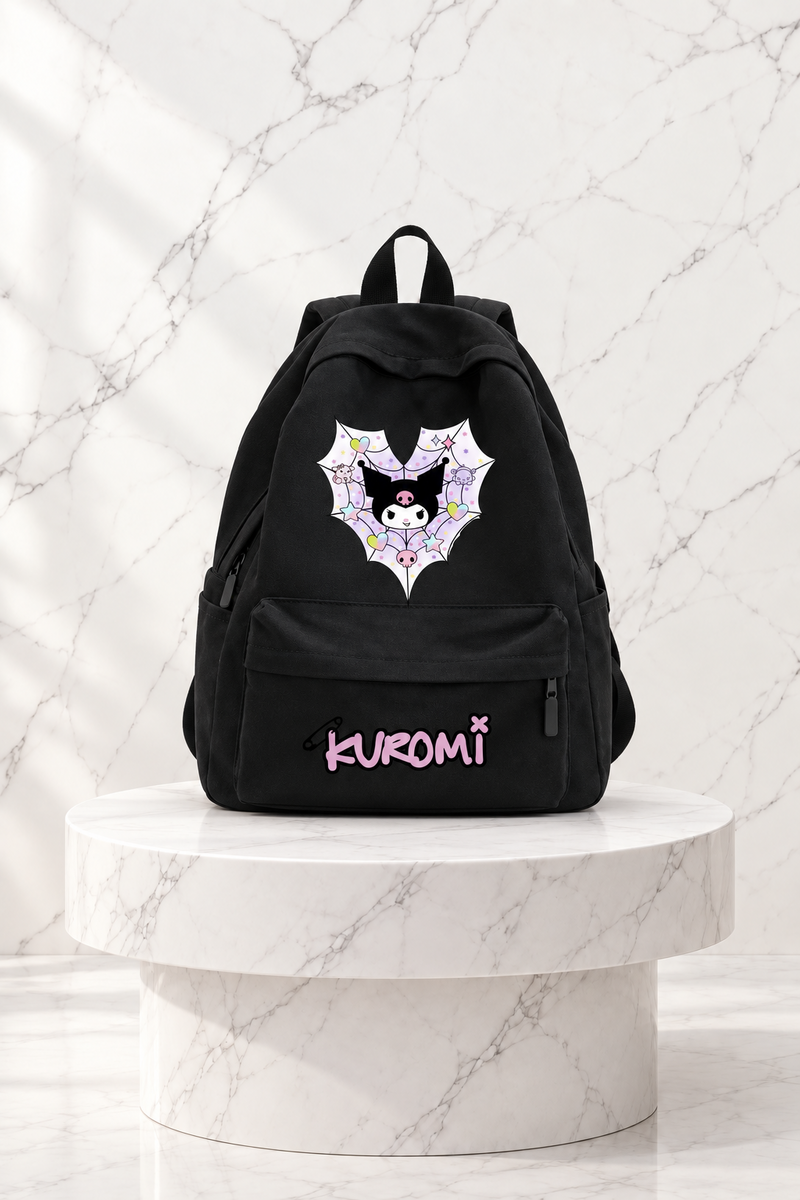Kuromi Baskılı Sırt Okul Çantası