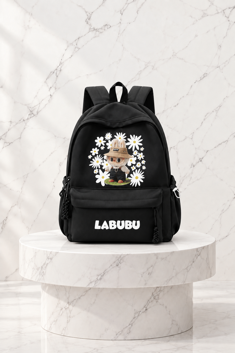 Labubu Design Baskılı Sırt Okul Çantası