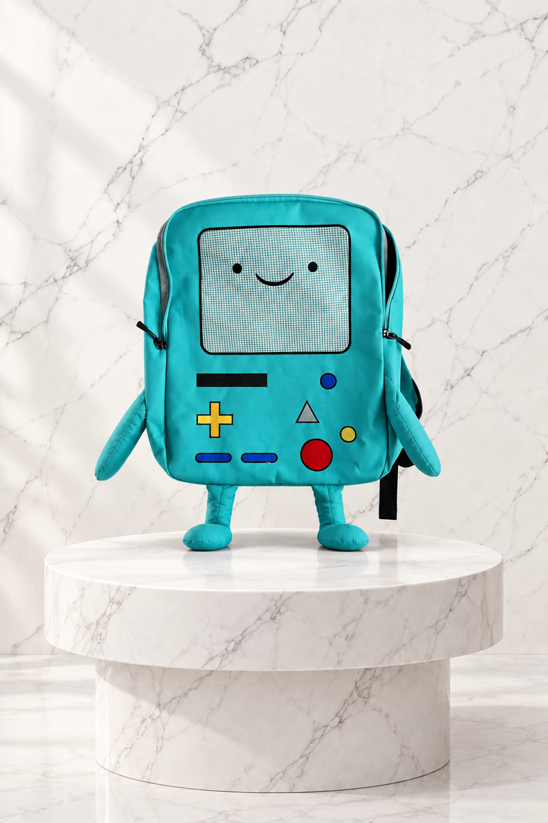Mavi Adventure Time BMO Sırt Çantası