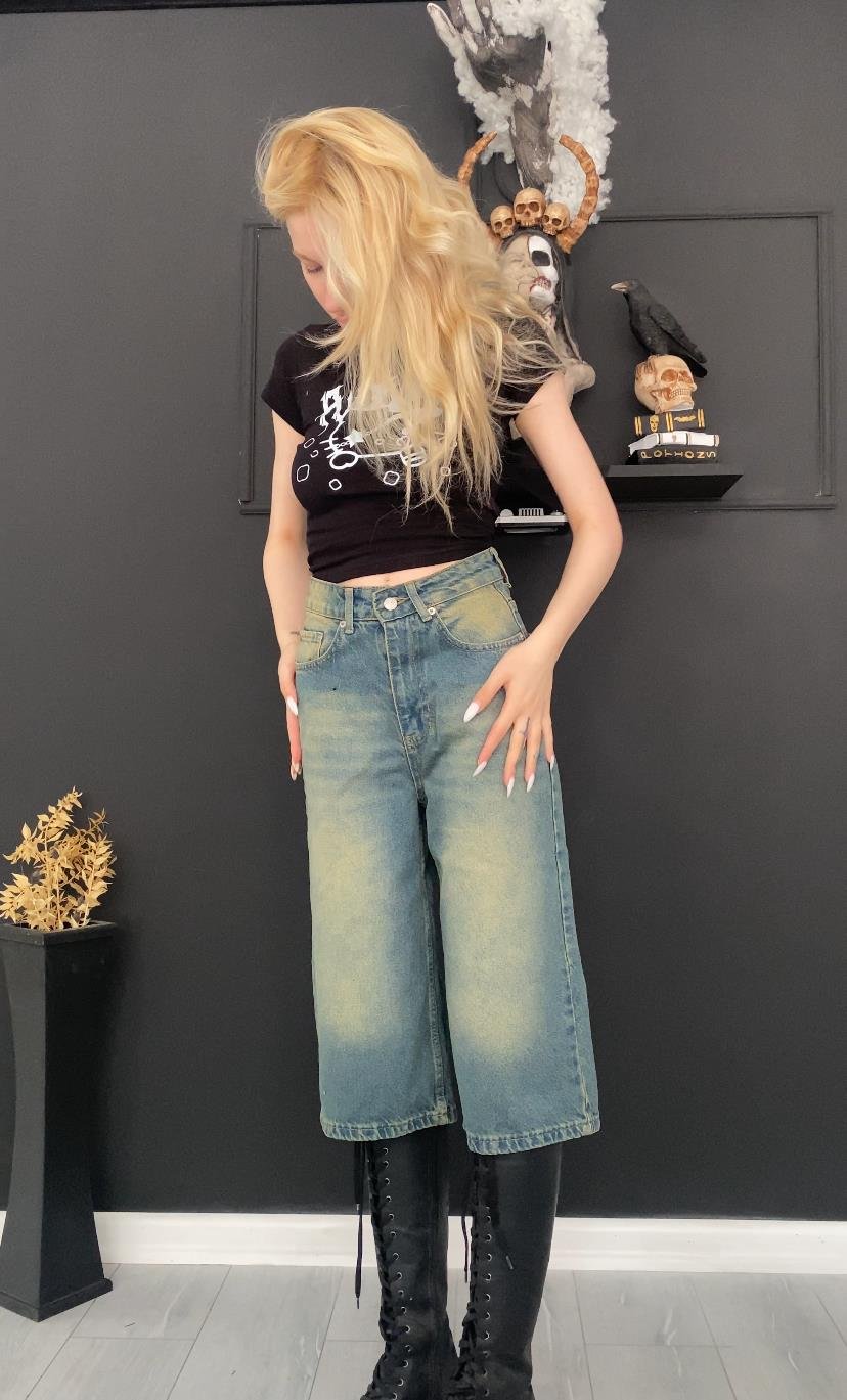 Mavi Eskitme Live Retro Şort