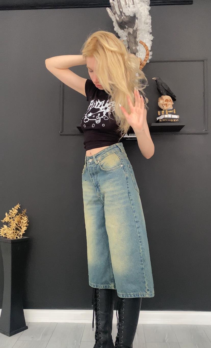 Mavi Eskitme Live Retro Şort