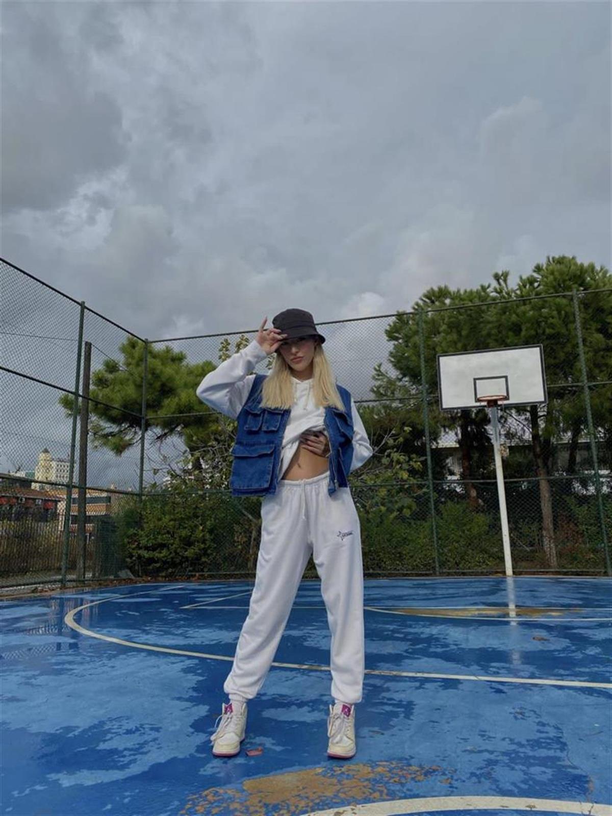 Mavi Körüklü Kargo Streetwear Yelek