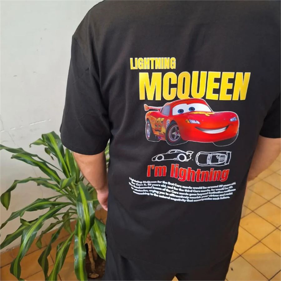 McQuenn Detail Oversize Unisex T-shirt