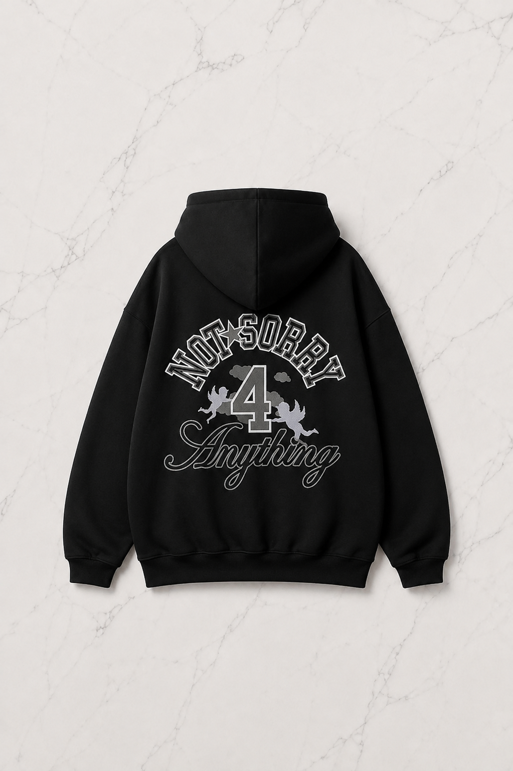 Not Anything Detail Oversize Unisex Sweatshirt