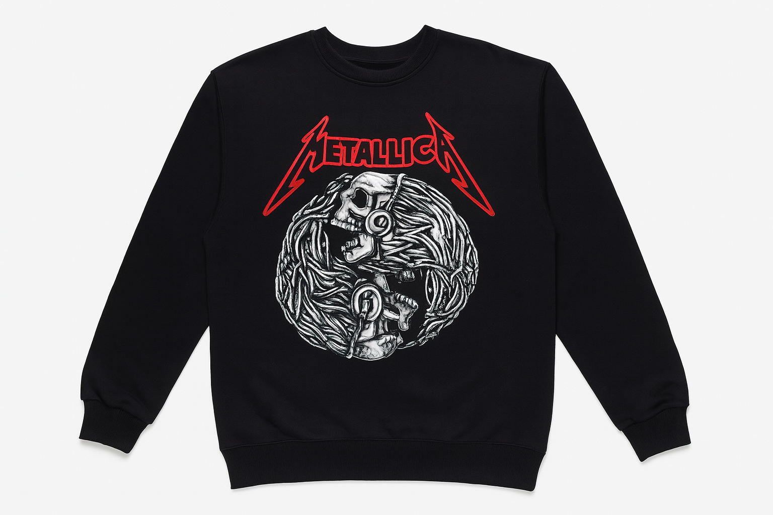 Outlet Metallica Oversize Unisex Sweatshirt Hırka