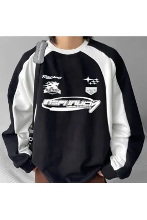 Outlet Racing Have Oversize Unisex Sweatshirt Hırka
