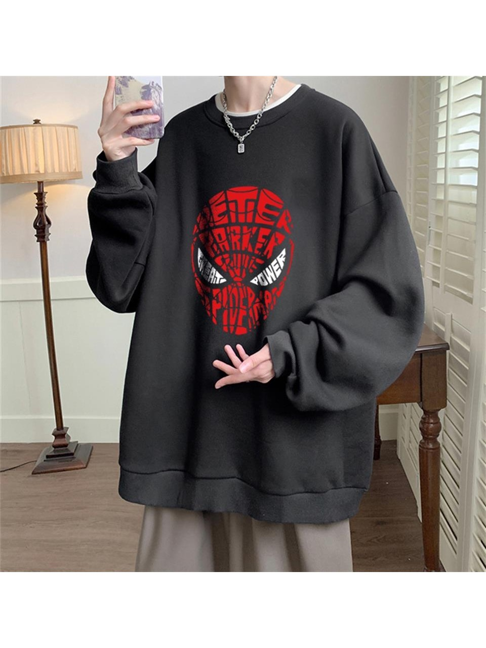 Outlet Spider Oversize Unisex Sweatshirt Hırka