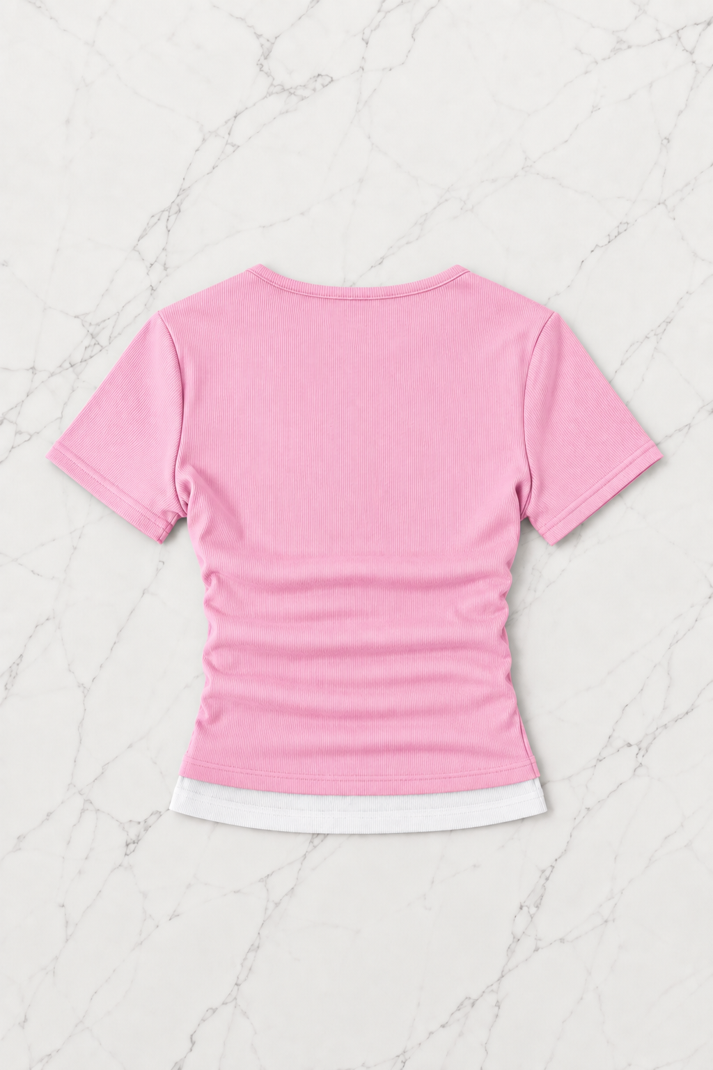 Pembe Chapter Parçalı Büzgülü Bluz