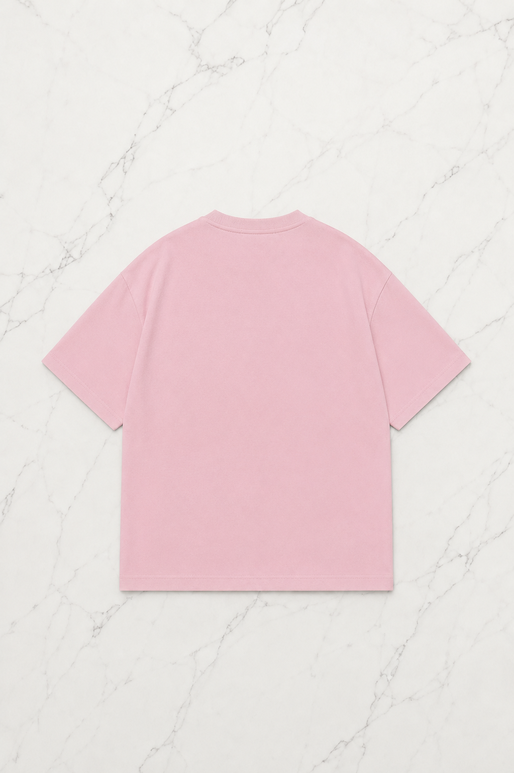 Pembe Retro Graphic Baskılı Kısa Kol Oversize T-Shirt
