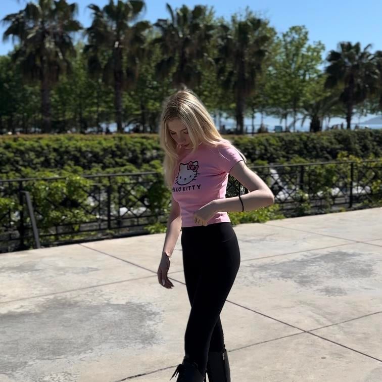 Pink Hello Kitty Crop Top