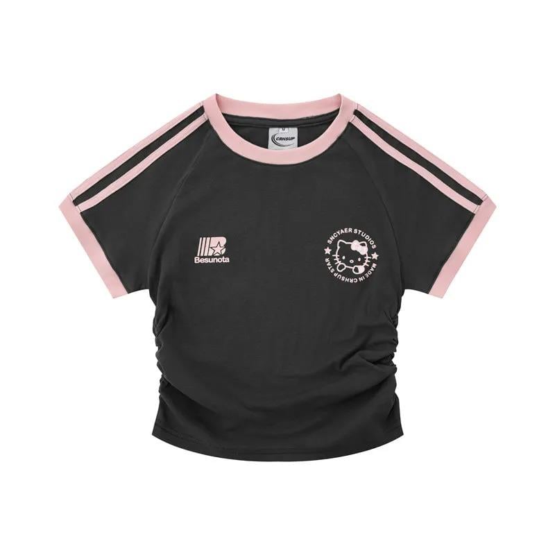 Sanrio Hello Kitty Büzgülü Oversize Tshirt 