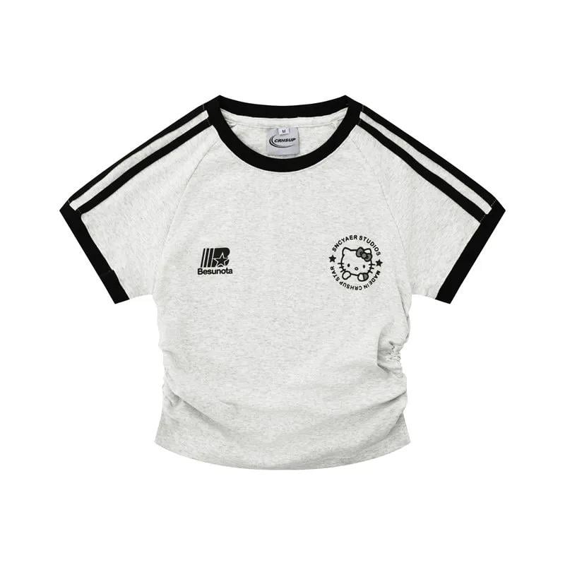 Sanrio Hello Kitty Büzgülü Oversize Tshirt 