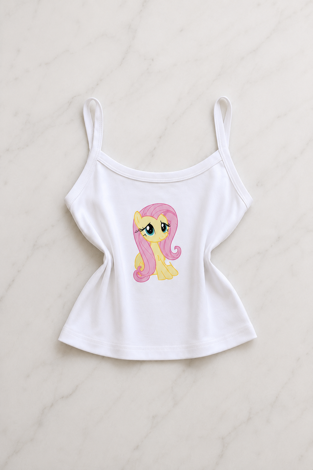 Sarı My Little Pony Rarity Desenli Şık Alt Üst Kısa Takım