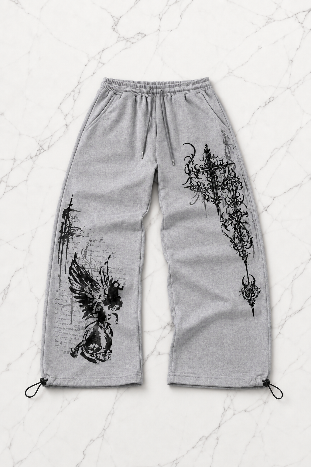 Shadow Detaylı Baggy Unisex Eşofman Altı