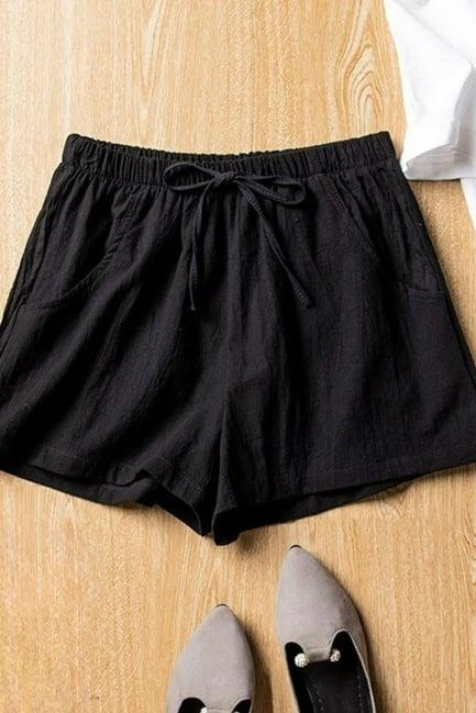 Siyah Basic Cepli Şort