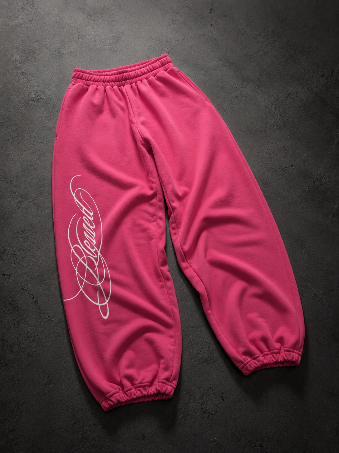 Siyah Blessed Script Detaylı Baggy Eşofman Takımı