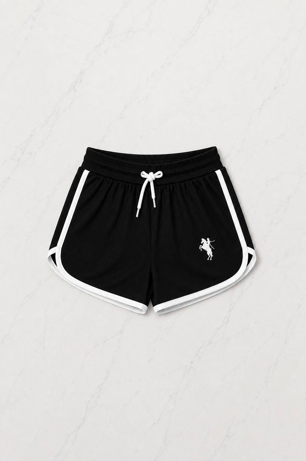 Siyah Fit Polo Yaka Şort Takım