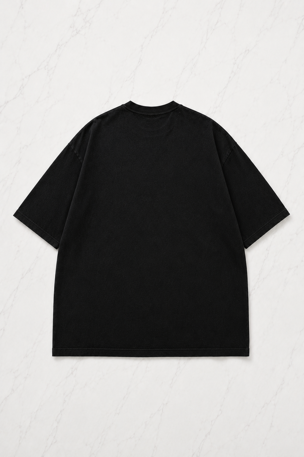 Siyah Sılent Hıll Baskılı Unisex Oversize T-shirt
