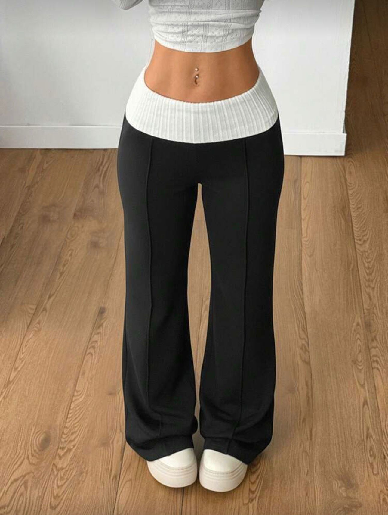 Siyah StreetFit Baggy Kadın Bol Paça Eşofman Altı