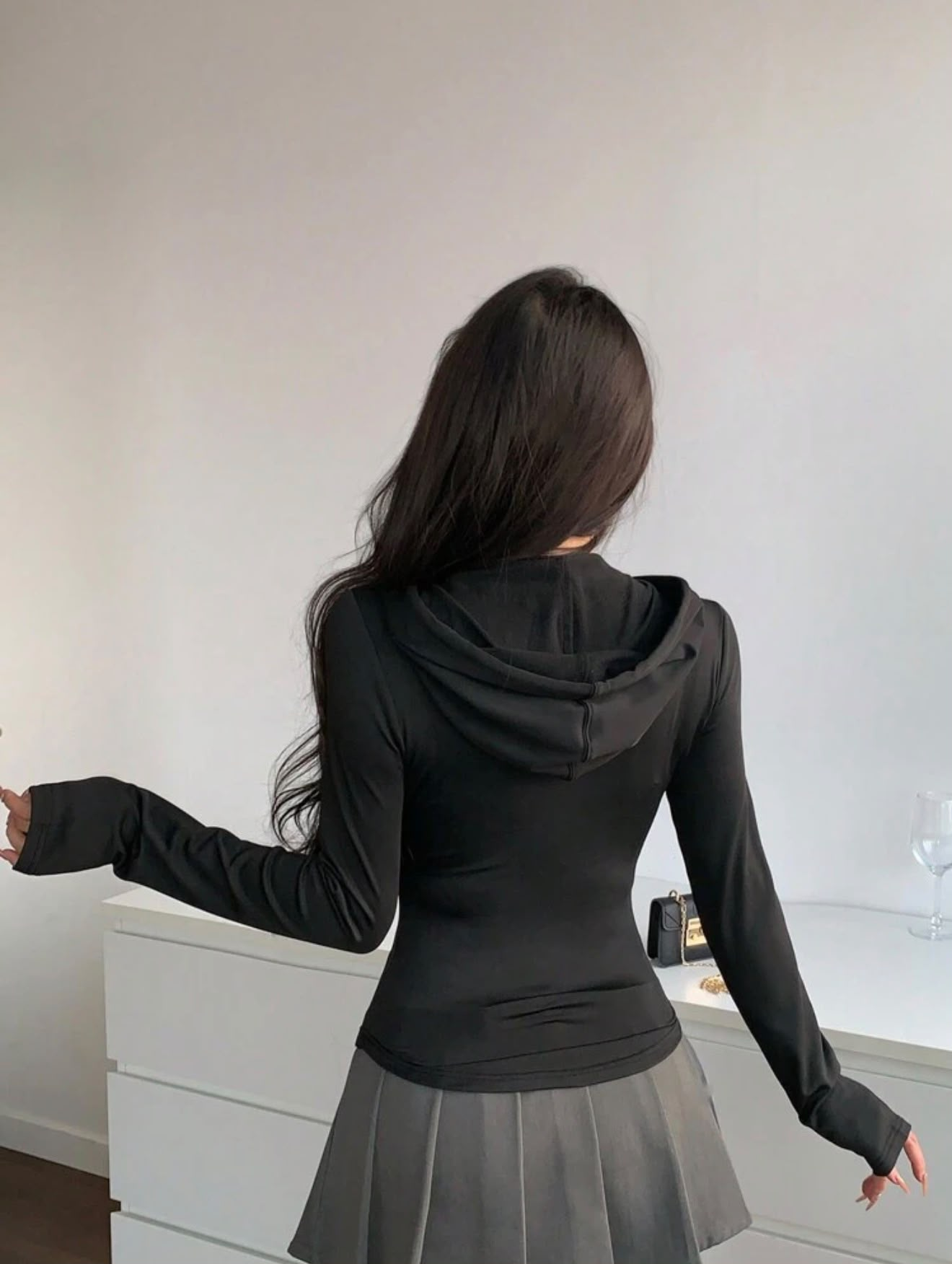 Siyah Vexa Fermuarlı Spor Hırka