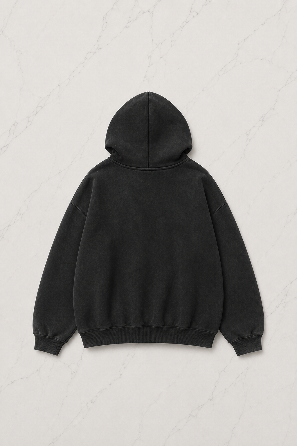 Siyah Winged Angel Gothic Kapüşonlu Sweatshirt