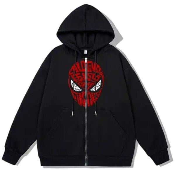 Spider-Man Detail Oversize Unisex Sweatshirt