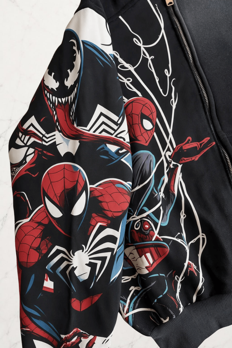 Spider-Man Unisex Oversize Ceket Hırka Hoodie | ÖN SATIŞ
