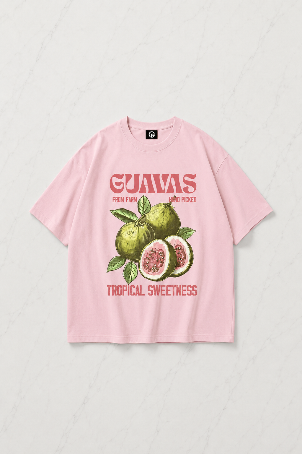 Unisex Guavas Tshirt Pembe