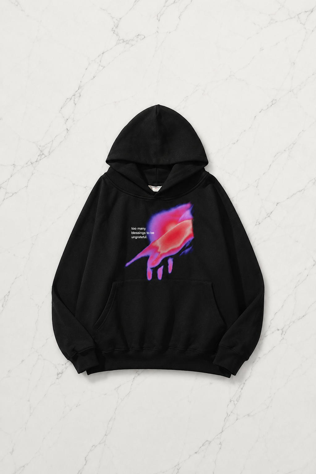 Unisex Ungrateful Sweatshirt Hoodie Siyah