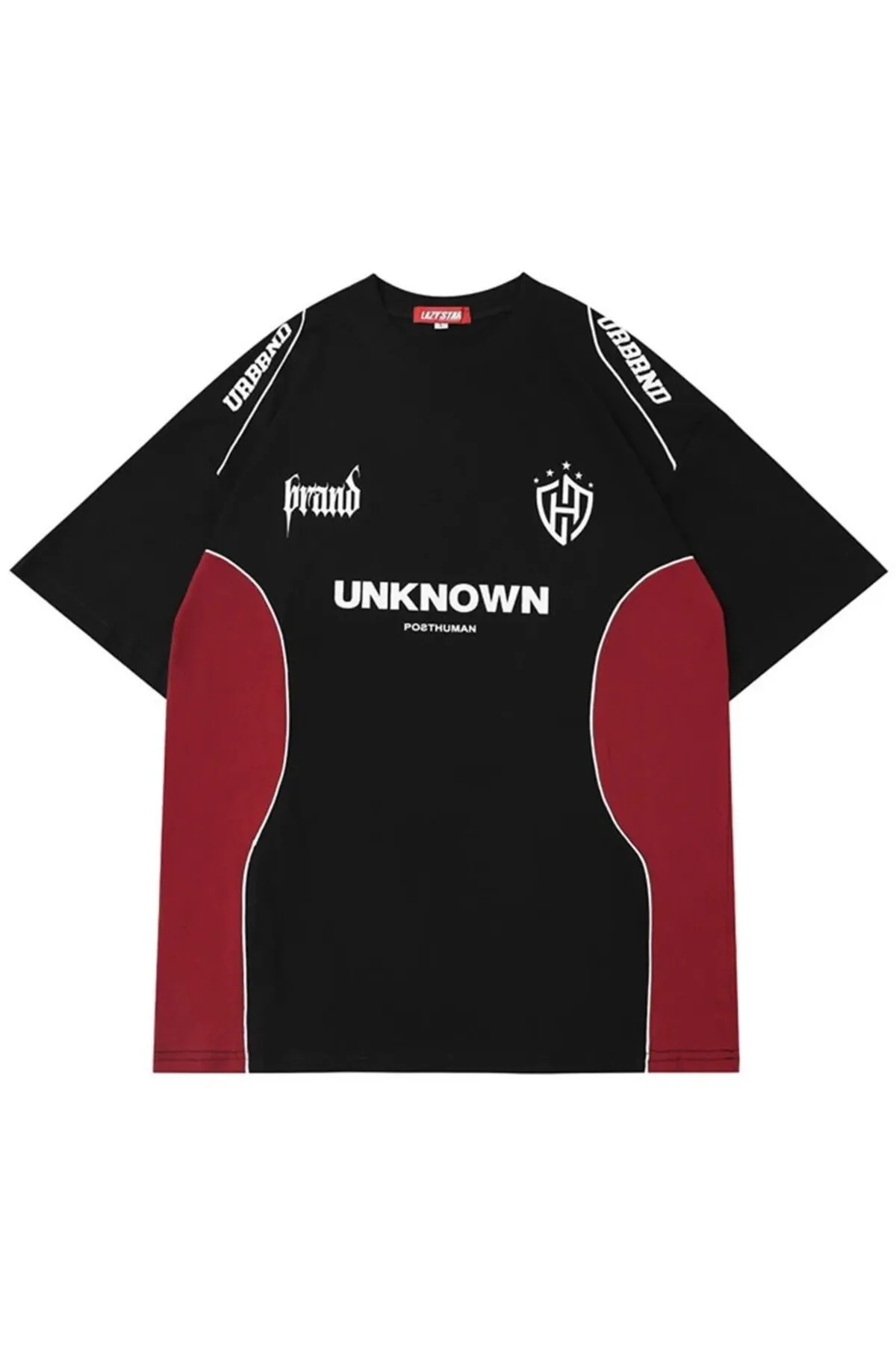 Unknown Posthuman Siyah Kırmızı Unisex T-shirt