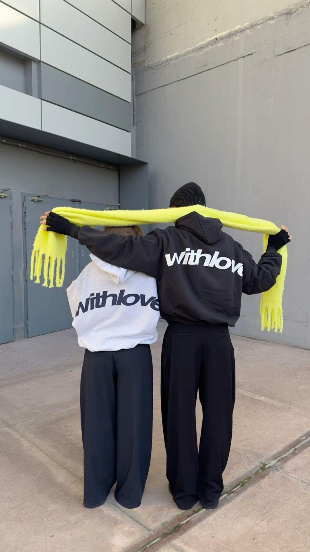White And Black Withlove Sweatshirt