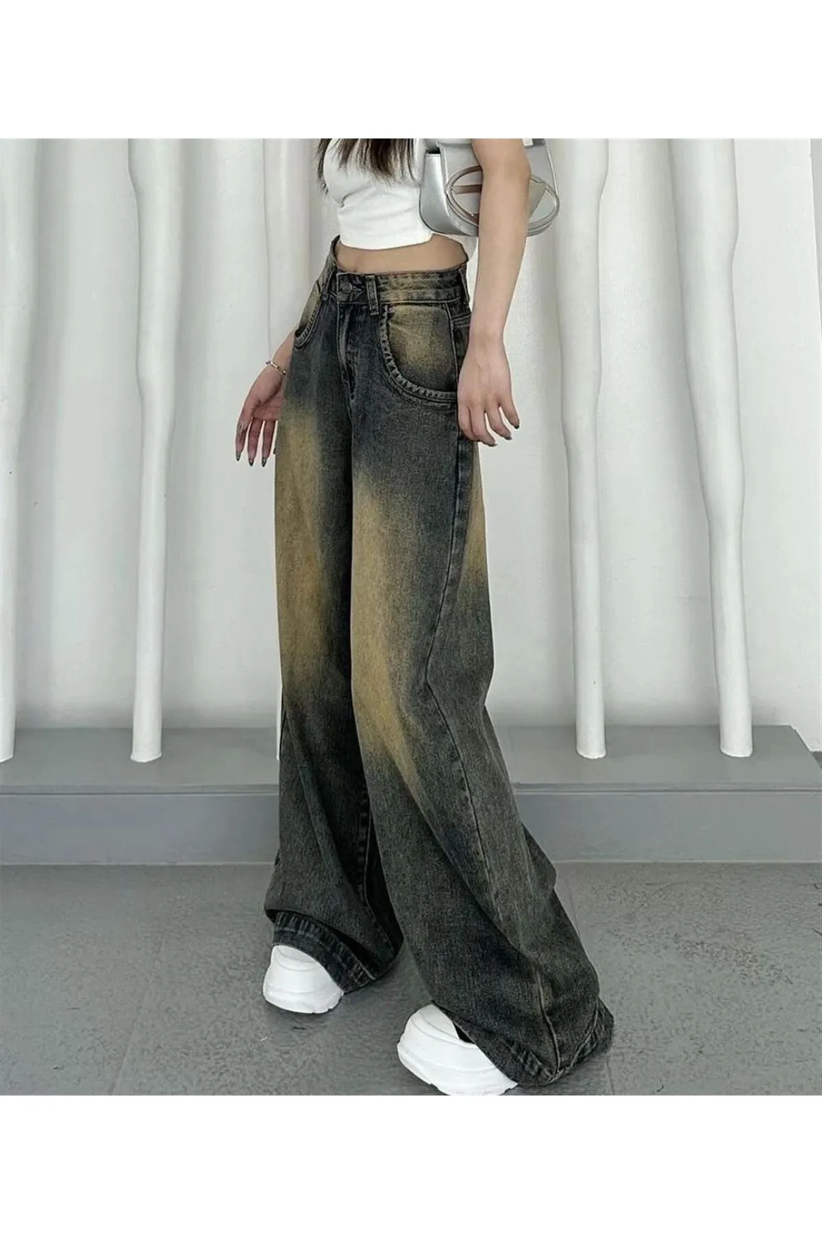y2k BAGGY YIKAMALI Tint Yıkamalı Baggy Jean